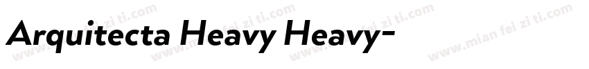 Arquitecta Heavy Heavy字体转换